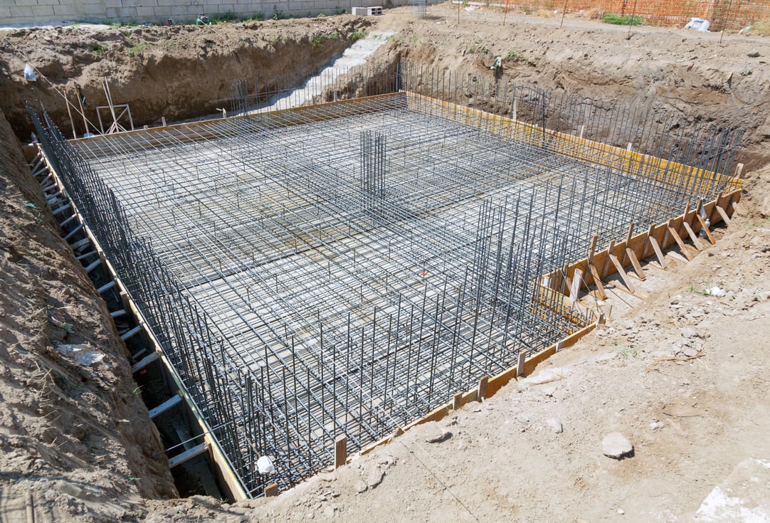 Foundation of a New House